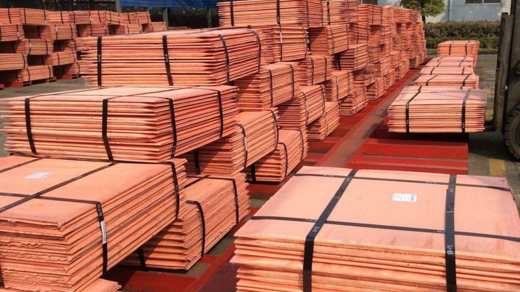 copper cathode from the DRC